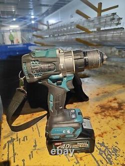 Makita 40V Brushless Combi Drill (HP001GZ) + 2x battery's 4Ah+ charger