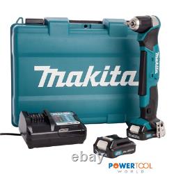 Makita DA333DWAE 10.8v / 12v MAX CXT Slide Angle Drill Driver Inc 2x 2.0Ah Batts
