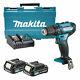 Makita Df333dwae 12v Cxt Drill Driver With 2 X 2ah Batteries, Charger And Case