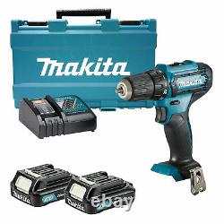Makita DF333DWAE 12v CXT Drill Driver with 2 x 2Ah Batteries, Charger and Case