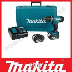 Makita DHP453SFE 18v Cordless Combi Drill +2x3.0ah Batteries & Charger With Case