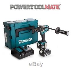 Makita DHP481RTJ 18V LXT Brushless Combi Drill with 2 x 5.0Ah Batteries & Case