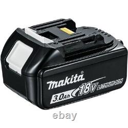 Makita DHP482 WHITE Li-Ion Combi Drill + 1 BL1830 + DC18SD + 101 Accessory Case