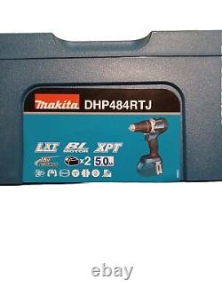 Makita DHP484RTJ 18V Brushless Combi Hammer Drill + 2 x 5.0Ah Batteries Charger