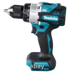 Makita DHP486 18V LXT Brushless 1/2? Combi Drill + 2 x 5.0Ah Batteries & Charger