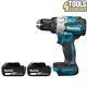 Makita Dhp489 18v Lxt Brushless 2-speed Combi Drill With 2 X 5.0ah Batteries