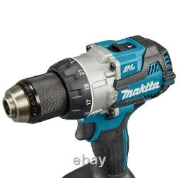 Makita DHP489 18V LXT Brushless 2-Speed Combi Drill With 2 x 5.0Ah Batteries