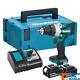 Makita Dhp489rtj 18v Lxt Brushless 2-speed Combi Drill Inc 2x 5.0ah Batts