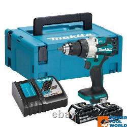 Makita DHP489RTJ 18v LXT Brushless 2-Speed Combi Drill Inc 2x 5.0Ah Batts