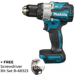 Makita DHP489Z 18V LXT Brushless 2-Speed Combi Drill Body Only + FREE B-68323