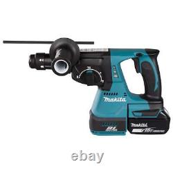 Makita DHR243RTJ 18V Cordless Brushless Rotary Hammer 2 5.0ah Batteries Charger