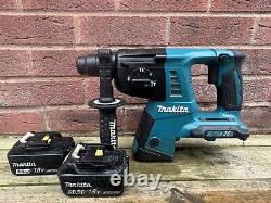 Makita DHR263 36v Cordless Hammer Drill With 2x 18v Batteries Fast Postage