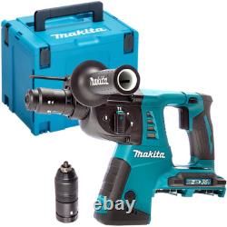 Makita DHR264ZJ 36V SDS+ Hammer Drill with 4 Piece Chisel Set + Keyless Chuck