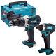 Makita Dlx2145z 18v Combi Hammer Drill & Impact Driver Body Only With Case