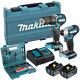 Makita Dlx2414st 18v Brushless Combi Drill & Impact Driver Kit 100pcs Drill Set