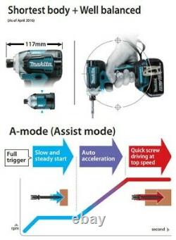 Makita DTD170Z 18v LXT Lithium Brushless Cordless 6 Stage Impact Driver T-MODE