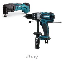 Makita DTM50Z LXT 18V Li-Ion Multicutter + DHP458Z 18V Combi Hammer Drill