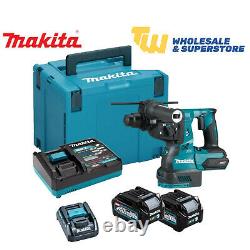 Makita HR003GD203 40v Max XGT SDS Plus Kit Hammer Drill 2 x 2.5ah MakPac Kit
