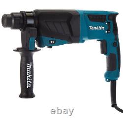 Makita HR2630 3 Mode SDS+ Rotary Hammer Drill 240V/800W With 3 Piece Chisel Set