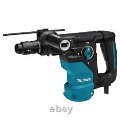 Makita HR3012FCJ SDS Plus Rotary Hammer Drill 240V/1050W With 3 Piece Chisel Set