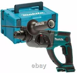 Makita Rotary Hammer Drill Body with Type 3 Case + Insert Tray DHR202ZJ SDS+ 18V