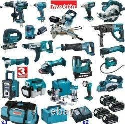 Makita Rotary Hammer Drill Body with Type 3 Case + Insert Tray DHR202ZJ SDS+ 18V