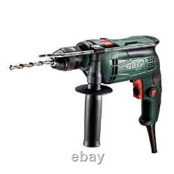 Metabo 230V Impact Drill And Accessory Kit Heavy Duty Masonry Steel / Soft Wood