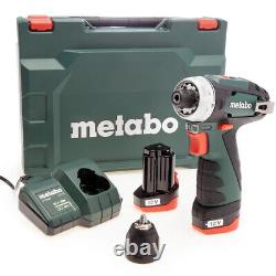 Metabo Metabo 600984500 PowerMaxx BS Basic Drill Driver (2 x 2.0Ah Batteries) 60