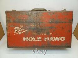 Milwaukee 1675-1 Hole Hawg 1/2 Driver 7.5 Amp Heavy Duty Drill WithBits & case