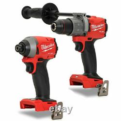 Milwaukee 18V FUEL M18FPD2-0 Percussion Drill & M18FID2-0 Impact Driver Body