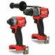 Milwaukee 18v Fuel M18fpd2-0 Percussion Drill & M18fid2-0 Impact Driver Body