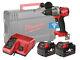 Milwaukee 18v One-key Brushless Heavy-duty Combi Drill M18onepd2 4.0ah Pack