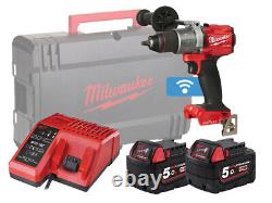 Milwaukee 18v One-key Brushless Heavy-duty Combi Drill M18onepd2 5.0ah Pack