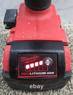 Milwaukee 18v fuel brushless combi hammer drill +4ah battery M18 FPD