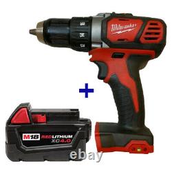 Milwaukee 2606-20 M18 18V Compact 1/2 Drill Driver, Battery 48-11-1840 4.0 AH