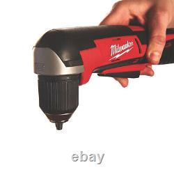 Milwaukee C12RAD-0 12V Cordless Angle Drill with 2 x 2.0Ah Batteries