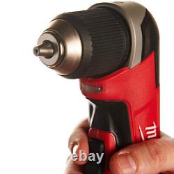 Milwaukee C12RAD-0 12V Cordless Angle Drill with 2 x 2.0Ah Batteries