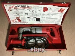 Milwaukee Heavy Duty Right Angle Drill 1107-1 Metal Case