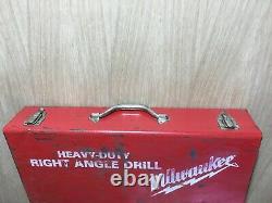 Milwaukee Heavy Duty Right Angle Drill 1107-1 Metal Case