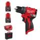 Milwaukee M12blddrc-202c 12v Brushless Drill Driver Kit New Model 2x 2.0ah