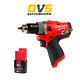 Milwaukee M12fpd-0 12v M12 Fuel Hammer Drill Driver With 1x 2ah Battery M12b2