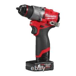 Milwaukee M12FPD2-602X 12v Cordless Percussion Drill 2 6.0ah Batteries charger
