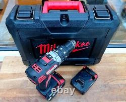 Milwaukee M18 BPD-402C 18V Cordless Combi Hammer Drill 2 x 4.0Ah Batteries