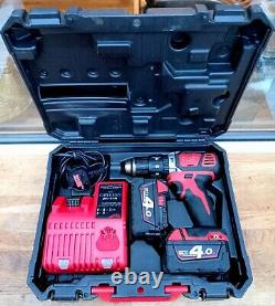 Milwaukee M18 BPD-402C 18V Cordless Combi Hammer Drill 2 x 4.0Ah Batteries