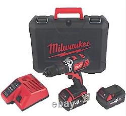 Milwaukee M18 BPDN-402C 18V 2 x 4.0Ah Li-Ion RedLithium Cordless Combi Drill