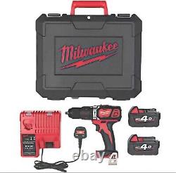 Milwaukee M18 BPDN-402C 18V 2 x 4.0Ah Li-Ion RedLithium Cordless Combi Drill