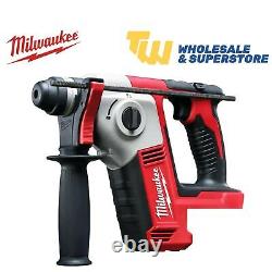 Milwaukee M18BH-0-SDS Compact SDS+ 18V Hammer Drill 2 Mode Cordless Body Only