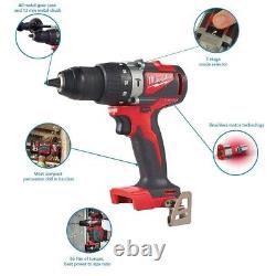 Milwaukee M18BLPD2-0 18V Cordless Combi Hammer Drill/Driver Tool (Body Only)