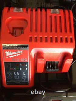 Milwaukee M18BPD Cordless Hammer Drill, 18 V, Red Tool Plus Charger Plus Case