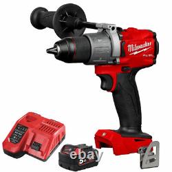 Milwaukee M18FPD2-0 18V Brushless Percussion Drill 1x 5.0Ah Battery Fast Charger